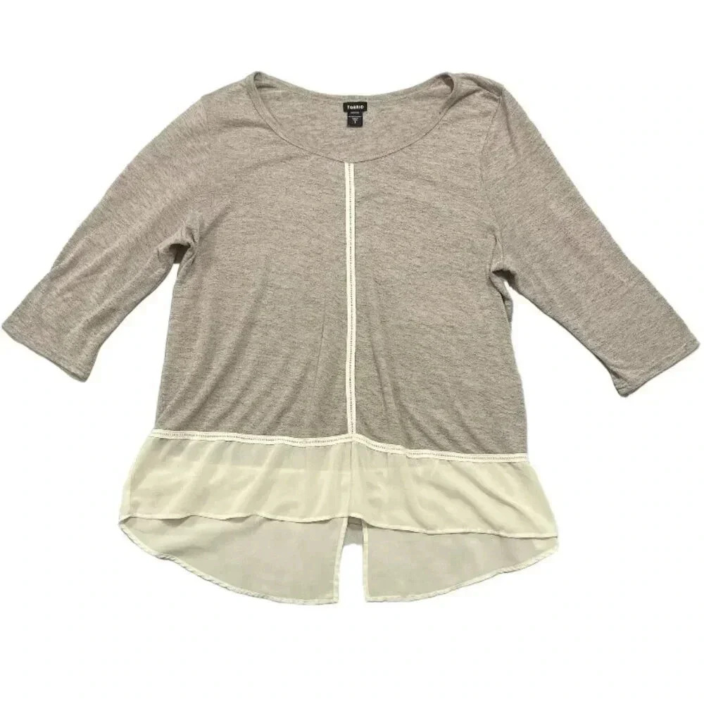 Torrid Women's Long Sleeve 2fer‎ Top, Size 3